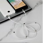 Wholesale Magnetic Tangle Free iPhone Charging Cable -  Fast IP Lighting Charging Cable for Easy Storage and Organization for iPhone, iDevice (Black)